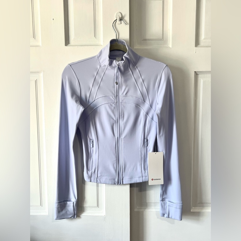 🆕Lululemon🍋Define Cropped Jacket Nulu Colour Serene Blue Sz 6 - Picture 5 of 7
